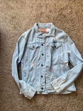 Brooklyn Cloth Light Blue Distressed Denim Jacket